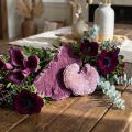 Medžio kempinė violetinė balta skalbta 1kg | Floristik24.lt