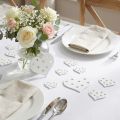 Širdies mišrainė balta 3,3cm - 7cm 54vnt | Floristik24.lt