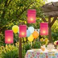 Lampion Train Lantern Pink Ø10cm H13cm 8vnt | Floristik24.lt