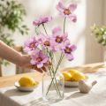 Cosmea papuošalų krepšelis violetinės dirbtinės gėlės vasara 51cm 3vnt | Floristik24.lt