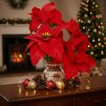 Poinsettia Christmas Star Red Dirbtinis L55cm 2vnt | Floristik24.lt