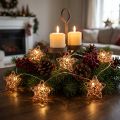LED šviesos grandinės žvaigždės mikro LED laikmatis vario viduje 1,90m | Floristik24.lt