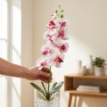Orchid Phalaenopsis dirbtinės 9 gėlės baltos fuksijos 96cm | Floristik24.lt
