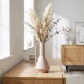 Moderni dekoratyvinė metalinė vaza šviesiai rožinės spalvos, 19,5 cm; dizainerio dekoratyvinis ąsotis, 38,5 cm aukščio, džiovintoms gėlėms | Floristik24.lt