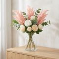 Dirbtinis augalas Astilbe dekoravimo šakos Dirbtinė rožinė H38cm 5 vnt | Floristik24.lt