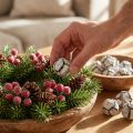Kiparisų kankorėžiai 3 cm, balti, plauti, 500 g | Floristik24.lt