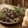 Kiparisų kankorėžiai, natūralūs, 3 cm, 500 g | Floristik24.lt