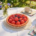 Maisto manekenas dekoratyvinis braškių tortas kepinių torto dekoravimui dirbtinis tortas Ø15cm | Floristik24.lt