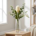 Dirbtinė gėlė Banksia balta kreminė Dirbtinė egzotika 64cm | Floristik24.lt