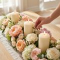 Stulpinė žvakė 120/60 kreminė 16 vnt | Floristik24.lt