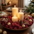 Dekoratyvinės samanos Red Bordeaux Elnio samanos rankdarbiams 400g | Floristik24.lt
