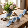 Veltinio juostelė mėlyna 7,5cm 5m | Floristik24.lt