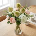 Dekoratyvinis svogūnas Allium dirbtinis rožinis / žalias Ø8cm 58cm | Floristik24.lt