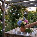 Kamuolinės fėjos lemputės vyšninė lauko šalta balta 60 LED 900cm | Floristik24.lt
