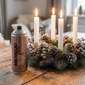 Dažai purškiami sidabriniai dažai metalo efekto sidabriniai purškiami akriliniai dažai 400ml | Floristik24.lt