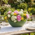 Plastikinė valtis žalia 55,5cm x 14,5cm H17,5cm 1 vnt | Floristik24.lt