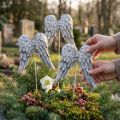 Dekoratyviniai kištukai angelo sparneliai 10cm 3 vnt | Floristik24.lt