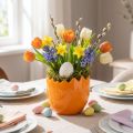 Planter Easter Egg Didelis kiaušinių keramikos vazonas Baltas 20×18cm | Floristik24.lt