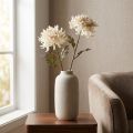 Chrysanthemum Dirbtinių dekoratyvinių gėlių kremas L72cm 2vnt | Floristik24.lt