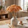 Dirbtinės kraujažolės gėlės oranžinės 50cm 5vnt | Floristik24.lt