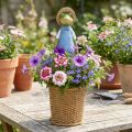 Frog deco plantatorius polirezininis stalo dekoravimas vasarinis H31,5cm | Floristik24.lt