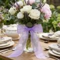 Šifono juostelė organzos juostelė dekoratyvinė juostelė organza violetinė 40mm 20m | Floristik24.lt