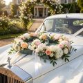 Gėlių porolono automobilio kompozicija dvigubas žiedas 55×39cm H6cm 1 vnt | Floristik24.lt