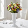 Stovėjimo vaza “Szwed” balta Ø13cm - 20cm, 1vnt | Floristik24.lt