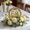 Jubiliejinis numeris 60 aukso spalvos | Floristik24.lt