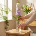 Levkoje dirbtinė gėlė alyvinė Dirbtinė sodo gėlė 78cm | Floristik24.lt