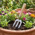 Sodo įrankis Mažas grėblys Sodo grėblys 28cm | Floristik24.lt