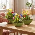 Augalų valtis plastikinis dekoratyvinis dubuo žalias 28×9×9cm 3vnt | Floristik24.lt