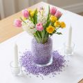 Dekoratyvinės granulės alyvinės spalvos dekoratyviniai akmenys violetiniai 2mm - 3mm 2kg | Floristik24.lt