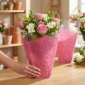 Gėlių maišelis rožinis L40cm P12-30cm 50 vnt | Floristik24.lt