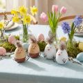 Easter Chick Chick Easter Egg Plunksnos Baltos Natūralios H9cm 4 vnt | Floristik24.lt