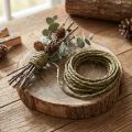 Viela Rustic Green juvelyriniai dirbiniai vielos amatų vielos kaimiškas 3-5mm 3m | Floristik24.lt