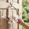 Dekoratyvinis žiedas dirbtinis magnolijos spyruoklinis papuošimas pakabinimui Ø24cm | Floristik24.lt
