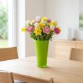 Vaza “Fizzy” Ø14,6cm H21cm obuolių žalia 1 vnt | Floristik24.lt