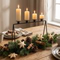 Žvakidė Juoda Žvakidė Advento vainikas L38cm H31cm | Floristik24.lt