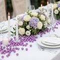 Dekoratyviniai karoliukai Ø8mm violetiniai 250 vnt. | Floristik24.lt