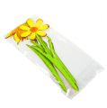 Floristik24 Sodo kamštis metalinė gėlė oranžinė, geltona 47cm 4vnt