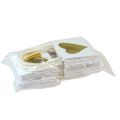 Floristik24 Dovanų maišeliai su rankenomis balto aukso popierius 8,5×8,5×8cm 12vnt