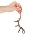 Kaimiško stiliaus elnio rago dekoracijos pakabukai sienai arba eglutei, 15 cm, 6 vnt. | Floristik24.lt