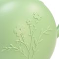 Floristik24 Kambarinių augalų laistytuvas žalias su gėlių motyvais 1,8L