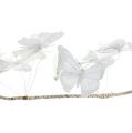 Floristik24 Girlianda su drugeliais balta 154cm