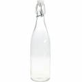 Floristik24 Dekoratyvinis buteliukas, atverčiamas buteliukas, stiklinė vaza užpildymui, žvakidė