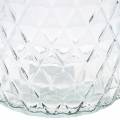 Floristik24 Dekoratyvinio stiklo deimantinio stiklo vaza skaidri gėlių vaza 2vnt