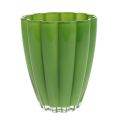 Floristik24 Stiklinė vaza &quot;Bloom&quot; žalia Ø14cm H17cm
