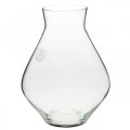 Floristik24 Gėlių vaza stiklinė svogūninė stiklinė vaza skaidri dekoratyvinė vaza Ø20cm H25cm
