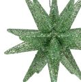 Floristik24 Glitter stars mėtų žalia 7,5cm 8vnt
